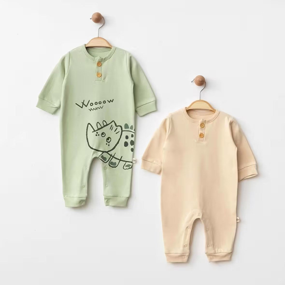 Eslenza Erkek Bebek 2'li Tulum Mint