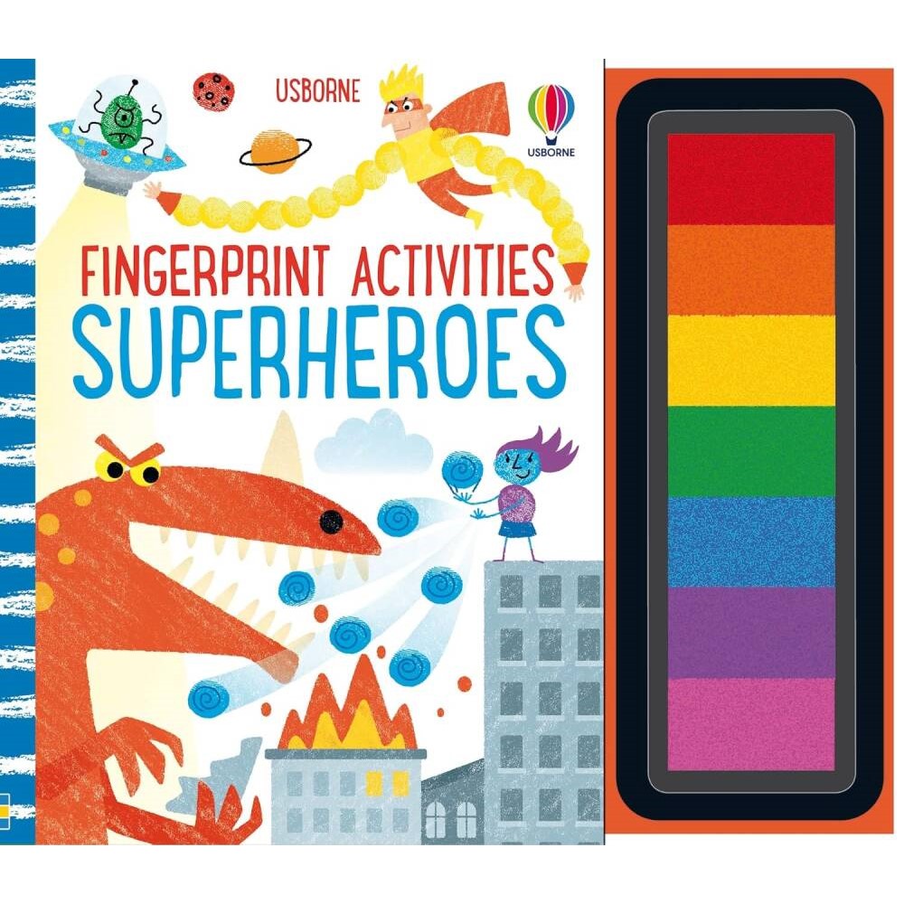 Usborne Fingerprint Activities Superheroes - Kitap