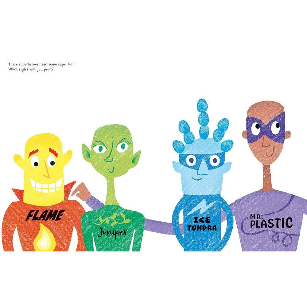 Usborne Fingerprint Activities Superheroes - Kitap - Görsel 2