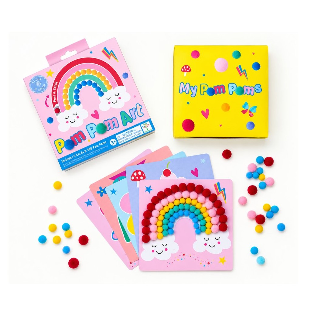 Floss & Rock Pompom El Sanatı Seti / Rainbow Fairy