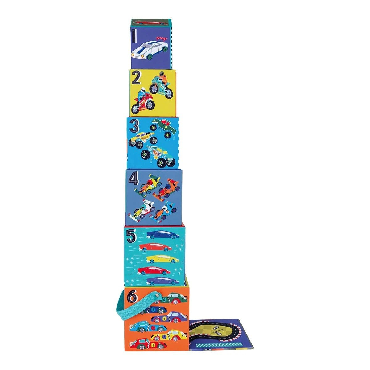 Floss Rock Ahşap Figürlü Küpler- Cars