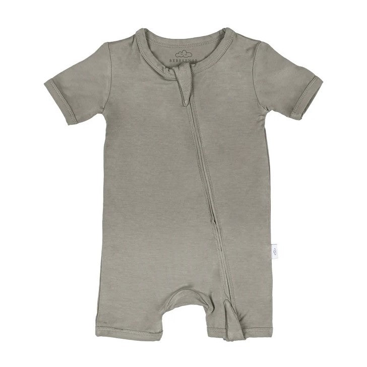Bebesense Bambu Kısa Kollu Tulum Gri