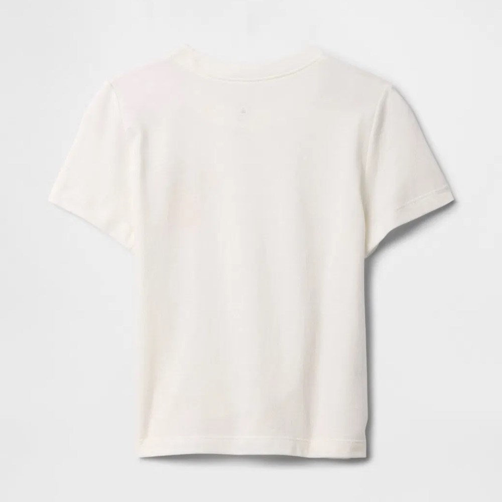 GAP Erkek Bebek Grafikli Kısa Kol T-shirt Ekru
