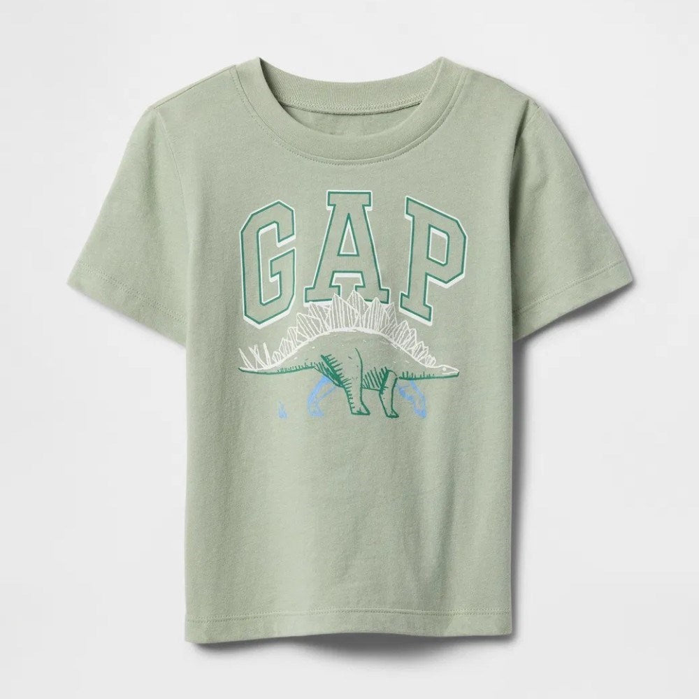 GAP Erkek Bebek Grafikli Kısa Kol T-shirt Haki