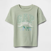 GAP Erkek Bebek Grafikli Kısa Kol T-shirt Haki