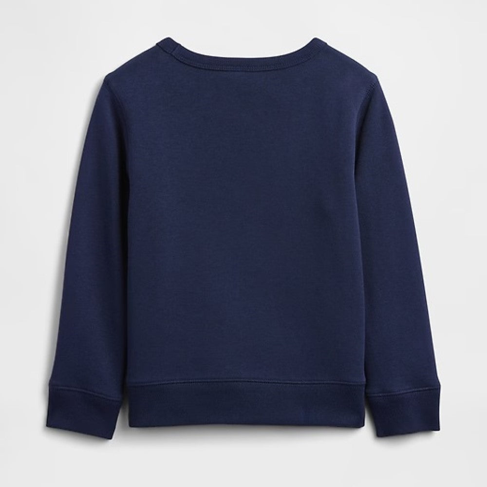 GAP Erkek Çocuk Bisiklet Yaka Sweatshirt Lacivert