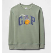 GAP Erkek Çocuk Logolu Sweatshirt Sarı