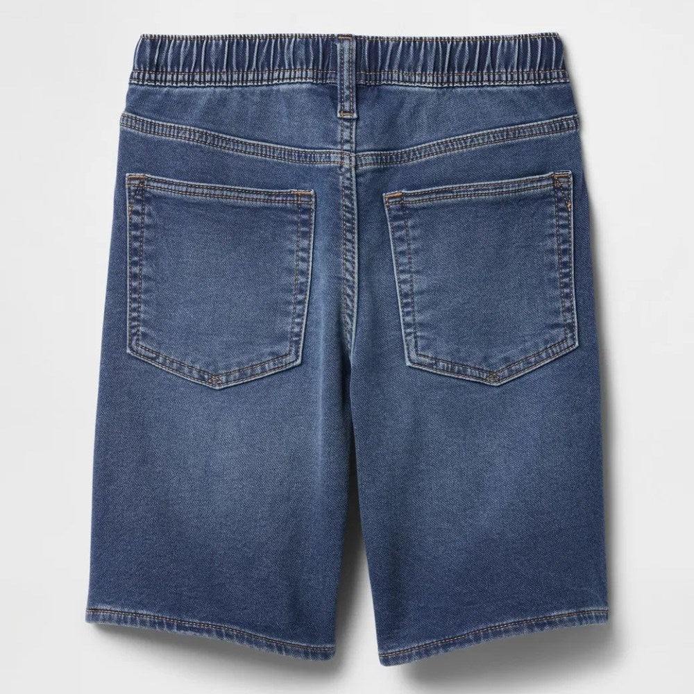 GAP Erkek Çocuk Pull-On Sweatpant Jean Şort Mavi