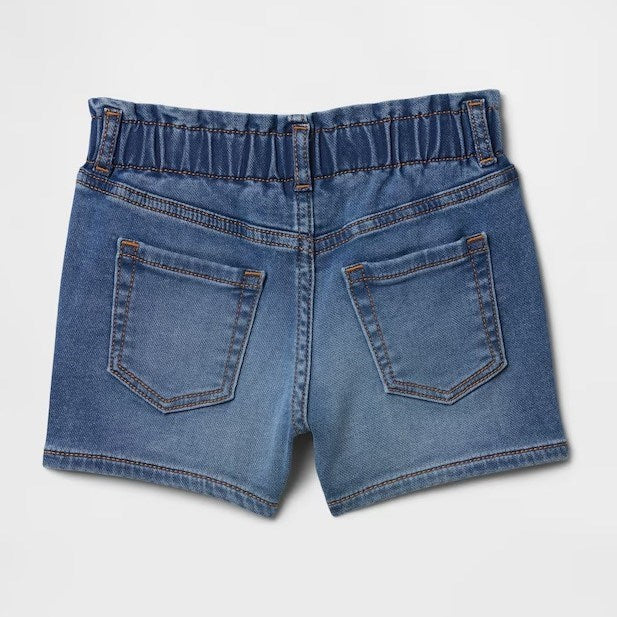 GAP Kız Bebek Denim Şort Mavi