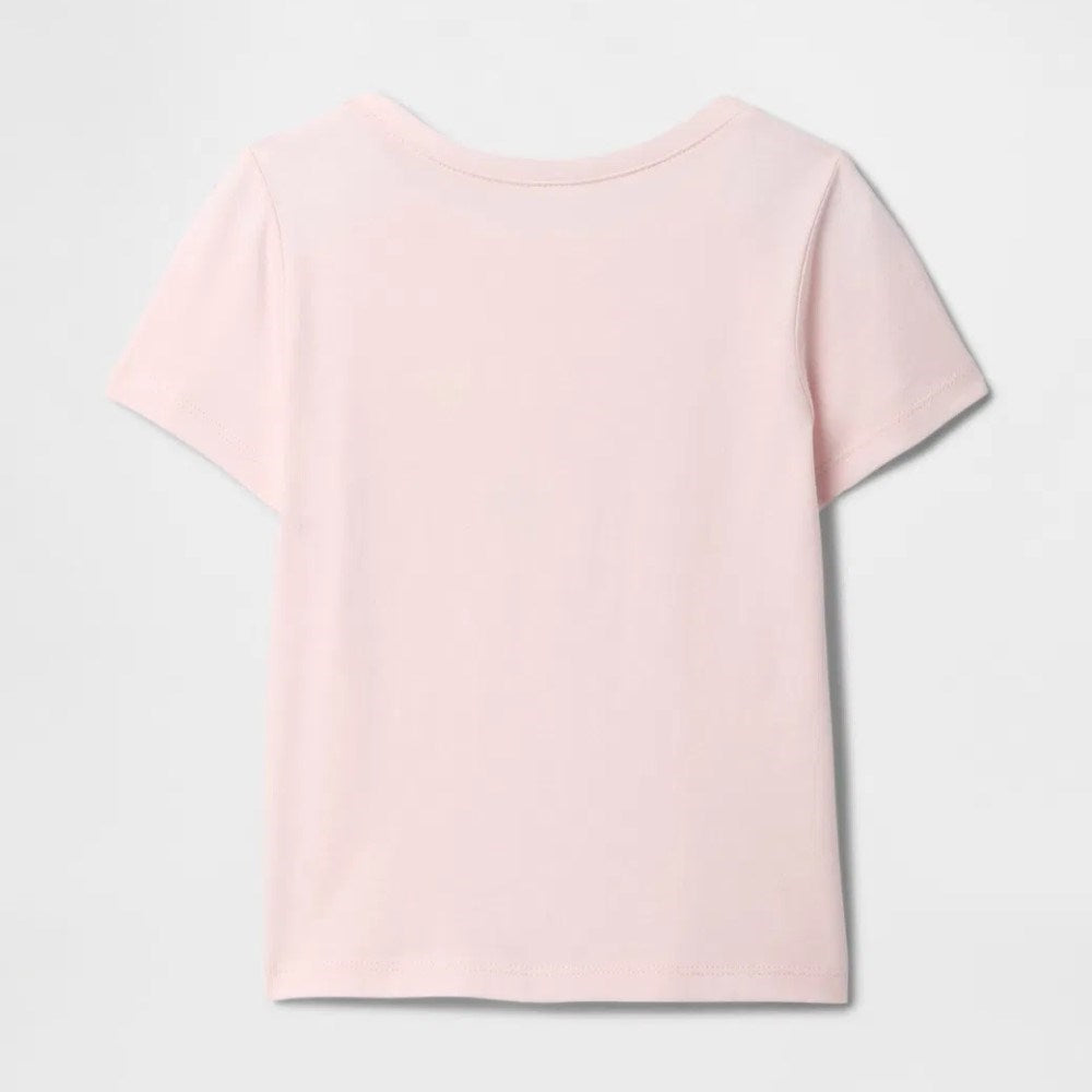 GAP Kız Bebek Grafikli Kısa Kol T-shirt Pembe