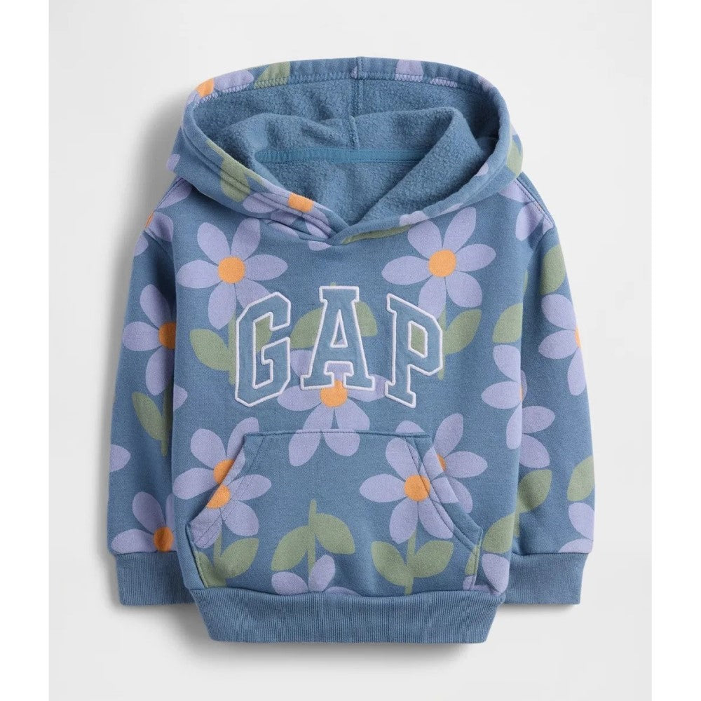GAP Kız Çocuk Logolu Relaxed Sweatshirt Mavi