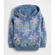 GAP Kız Çocuk Logolu Relaxed Sweatshirt Mavi