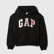 GAP Kız Çocuk Relaxed Logolu Sweatshirt Siyah