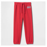 GAP Logo Erkek Bebek Fransız Havlu Kumaş Jogger Eşofman Altı Kırmızı