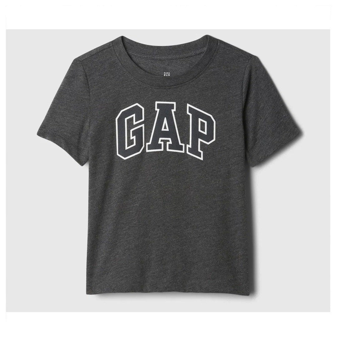 GAP Logo Erkek Bebek Kısa Kol T-shirt Antrasit