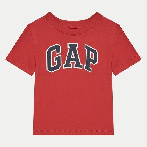 GAP Logo Erkek Bebek Kısa Kol T-shirt Kırmızı