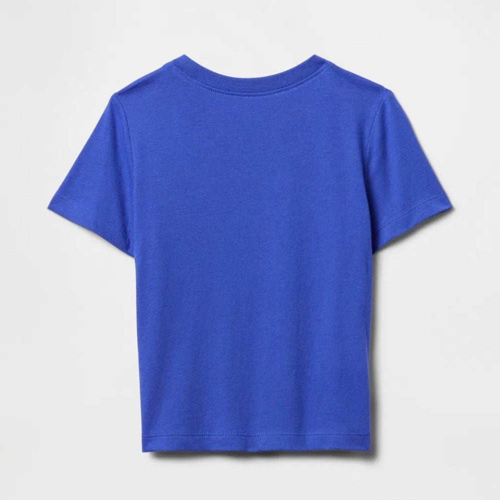 GAP Logo Erkek Bebek Kısa Kol T-shirt Mavi