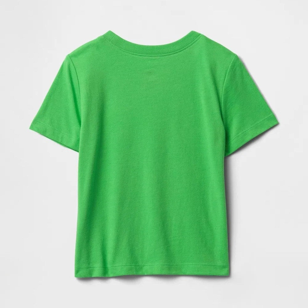 GAP Logo Erkek Bebek Kısa Kol T-shirt Yeşil