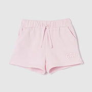 GAP Logo Kız Bebek Fransız Havlu Kumaş Pull-On Şort Pembe