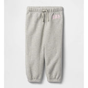 GAP Logo Kız Bebek Pull-On Jogger Eşofman Altı Gri