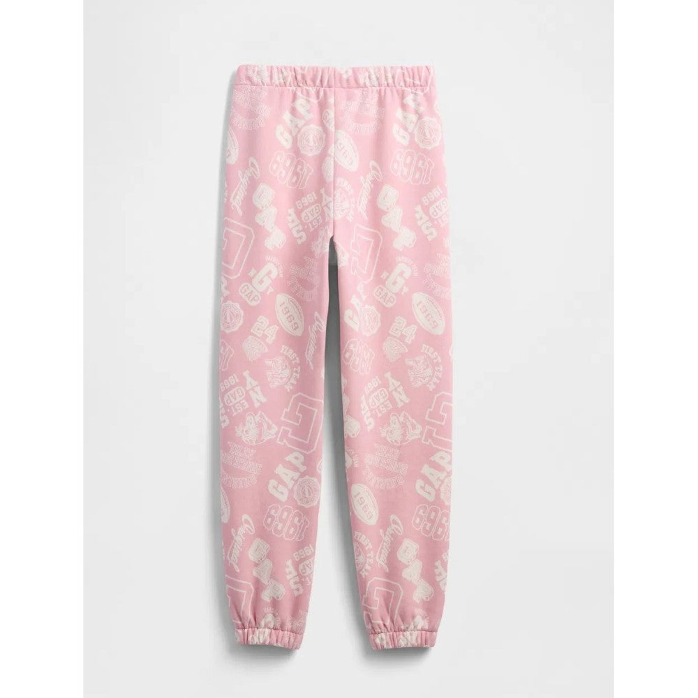 GAP Logo Kız Çocuk Relaxed  Eşofman Altı Pembe