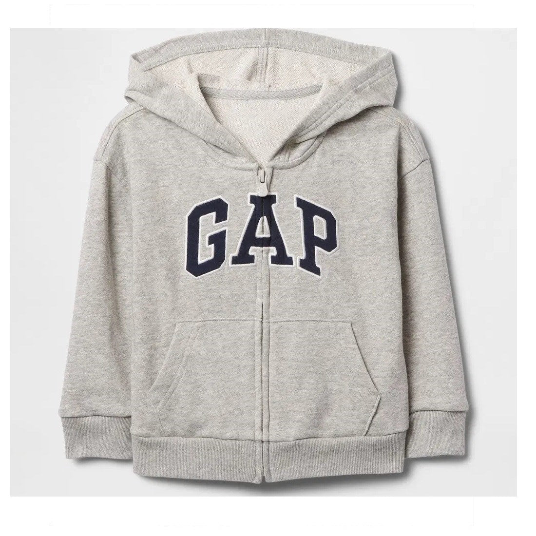 GAP Logolu Erkek Bebek Relaxed Fermuarlı S-Shirt Ceket Gri