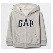 GAP Logolu Erkek Bebek Relaxed Fermuarlı S-Shirt Ceket Gri