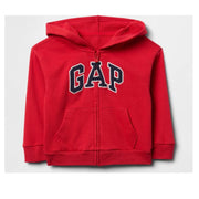 GAP Logolu Erkek Bebek Relaxed Fermuarlı S-Shirt Ceket Kırmızı