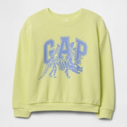 GAP Logolu Erkek Bebek Relaxed Havlu Kumaş S-Shirt Sarı