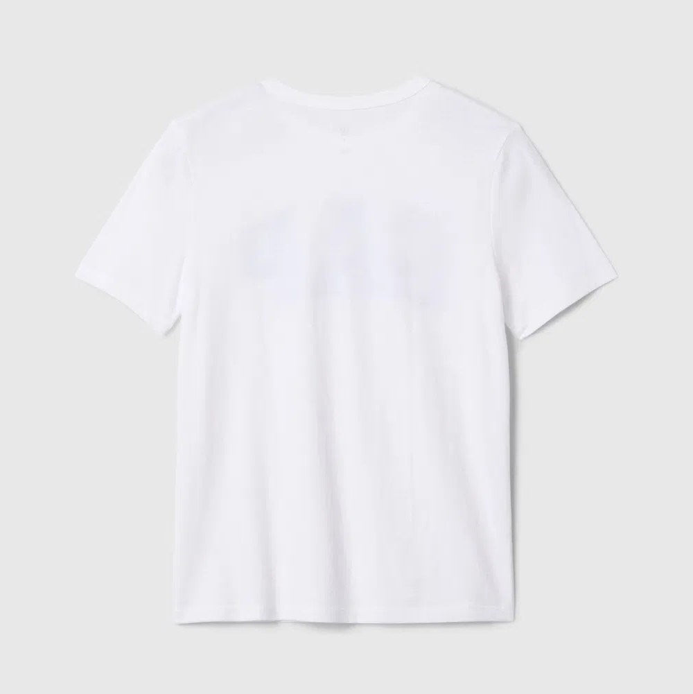 GAP Logolu Erkek Çocuk Kısa Kol T-shirt Beyaz