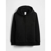 GAP Logolu Erkek Çocuk Şardonlu Fermuarlı S-shirt Ceket Siyah