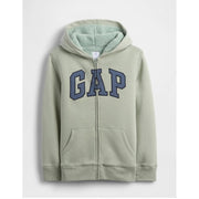 GAP Logolu Erkek Çocuk Şardonlu Fermuarlı S-shirt Ceket Yeşil