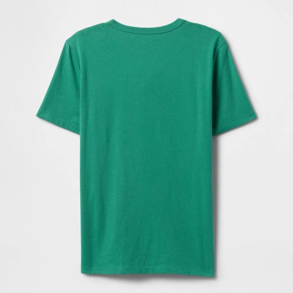 GAP Logolu Erkek Çocuk T-shirt Yeşil