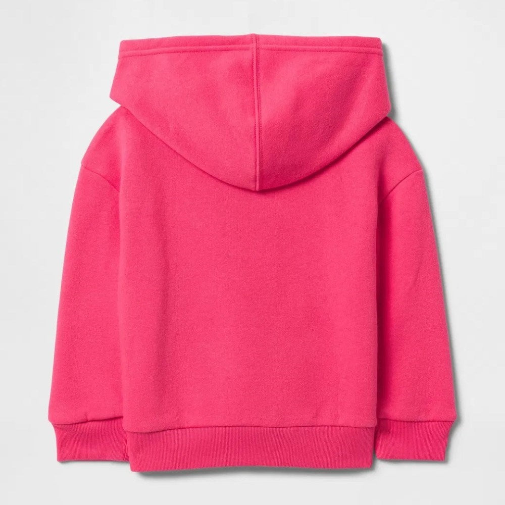 GAP Logolu Kız Bebek Kapşonlu S-Shirt Koyu Pembe