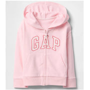 GAP Logolu Kız Bebek Relaxed Fermuarlı S-Shirt Ceket Pembe