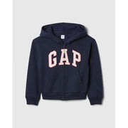 GAP Logolu Kız Çocuk Fermuarlı S-shirt Ceket Lacivert