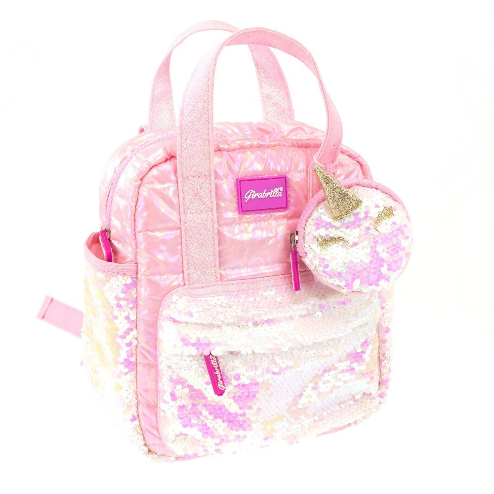 Girabrilla Puffer Mini Back Pack Unocorn Aksesuarlı
