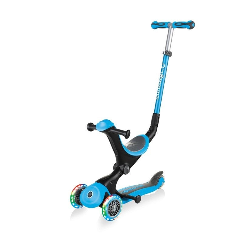 Globber Go Up Deluxe Işıklı Scooter Mavi