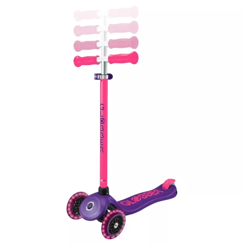 Globber Primo Plus Işıklı Scooter - Neon Pembe