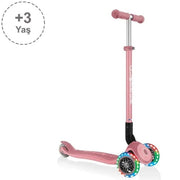 Globber Primo Plus Katlanabilir Işıklı Scooter - Pastel Pembe