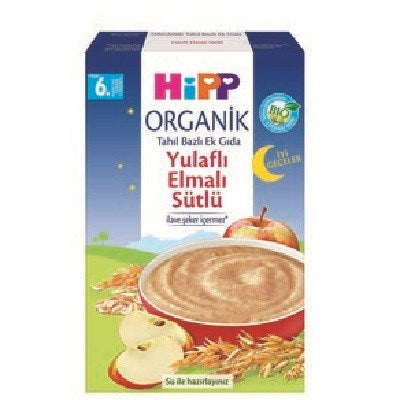 Hipp Organik İyi Geceler Yulaflı Elmalı Tahıl Bazlı Ek Gıda 250 gr STD
