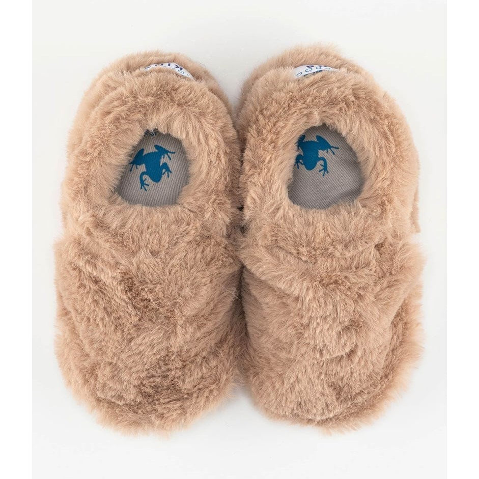 Hopfrög Furry Furry Bej Kürk Barefoot Patik Bej