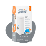 Diaper Genie Bebek Bezi Kovası - Platinum - Lily White