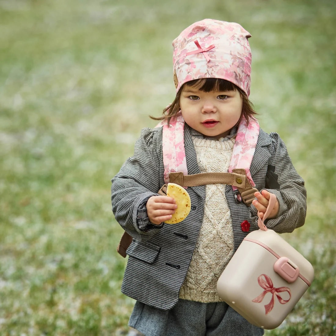 Elodie Details Beslenme Kutusu Rosy Bow - Çatal Kaşık Tabak - Görsel 2