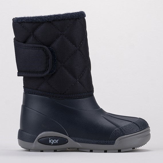 İgor Çocuk İçi  Kürklü Yağmur Botu Topo Ski Nylon Navy Lacivert