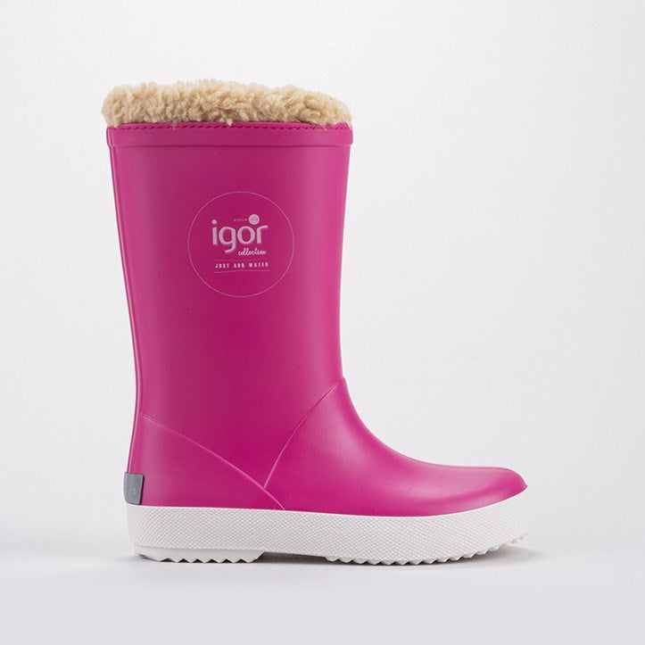 igor Çocuk Yağmur Botu Splash Nautico Borreguito Fuchsia Fuşya