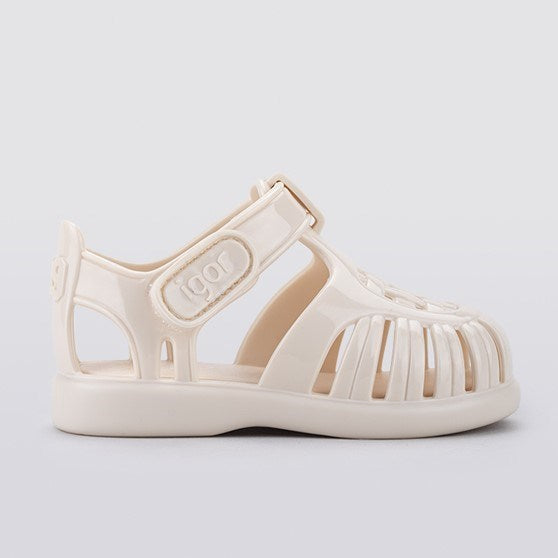 İgor Yazlık Çocuk Sandaleti Tobby Gloss - Ivory Krem
