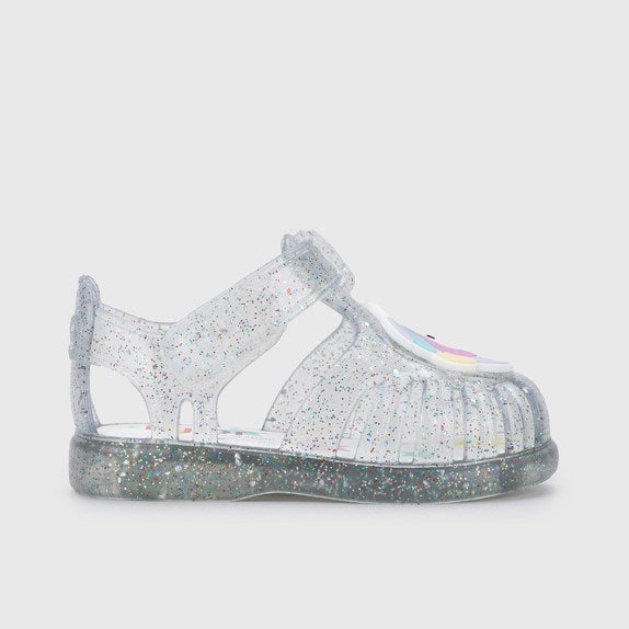 igor Yazlık Çocuk Sandaleti Tobby Multi Glitter- Unicorn Beyaz