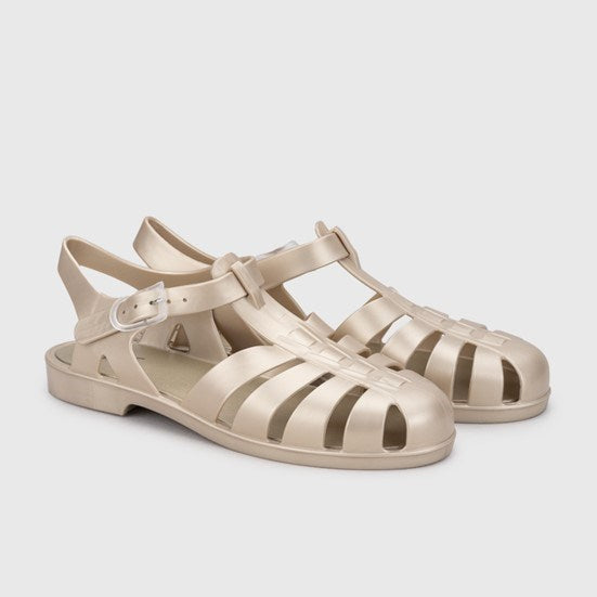 İgor Yazlık Kadın Sandaleti Biarritz Metal Platinium Bej