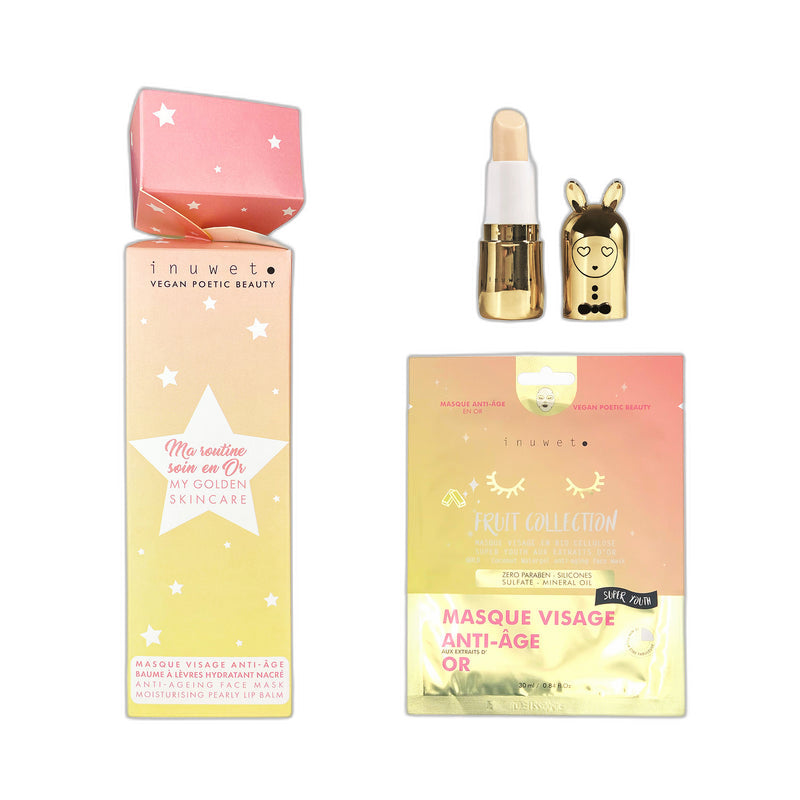 Inuwet Golden Skincare Cracker – Yüz Maskesi & Dudak Balmı